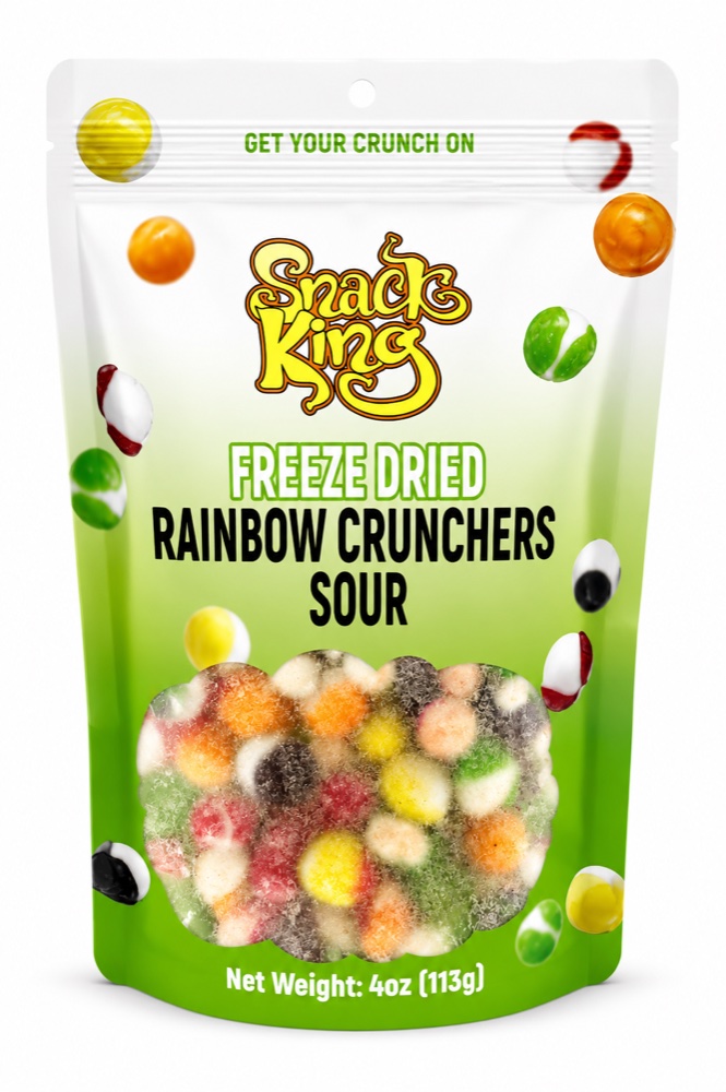 Freeze Dried Rainbow Crunchers Sour 4oz