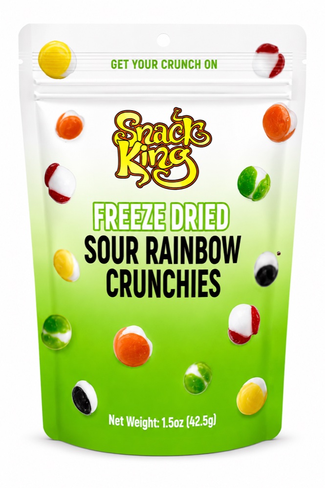Freeze Dried Sour Rainbow Crunchies 1.5oz