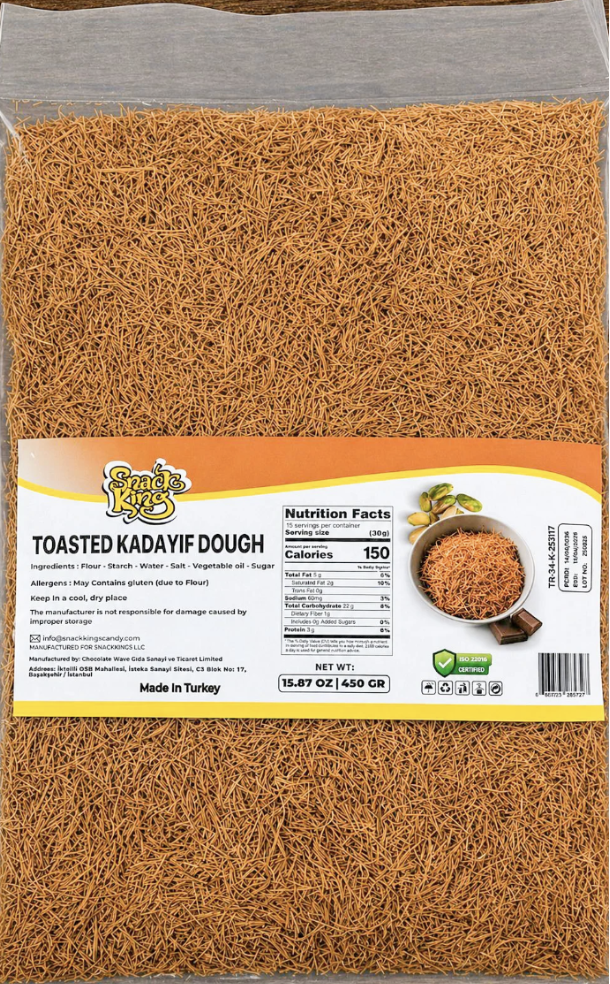 Snack King toasted kadayif dough pack