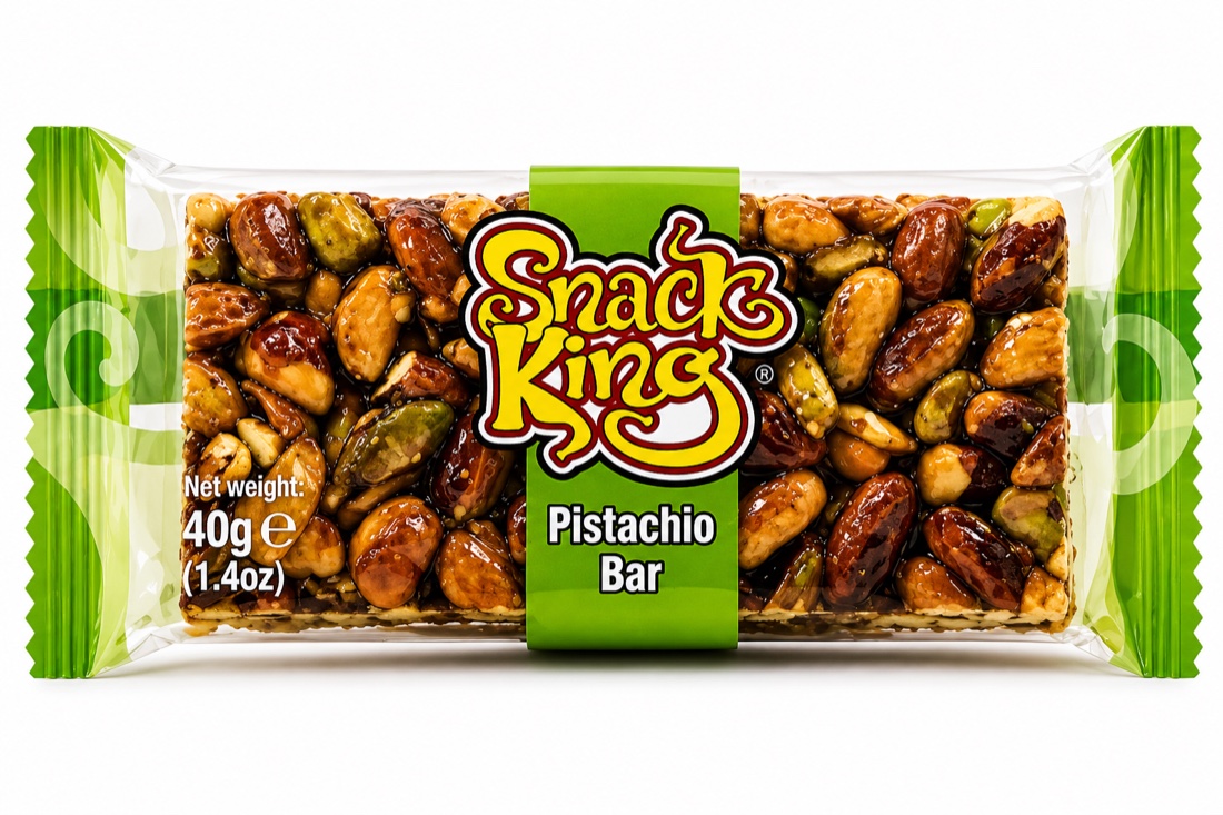 Snack King Pistachio Bar, 40 g